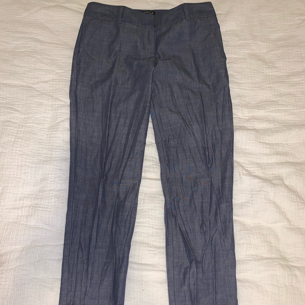 EXPRESS Columnist chambray ankle pants